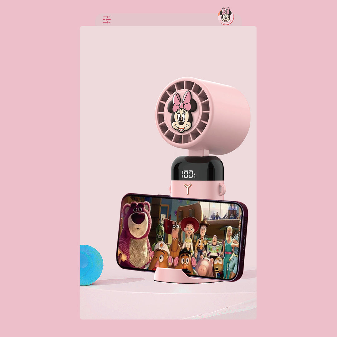 Minnie Mickey Mouse & Friends Digital Portable Fan (Pink) by Amaze Max