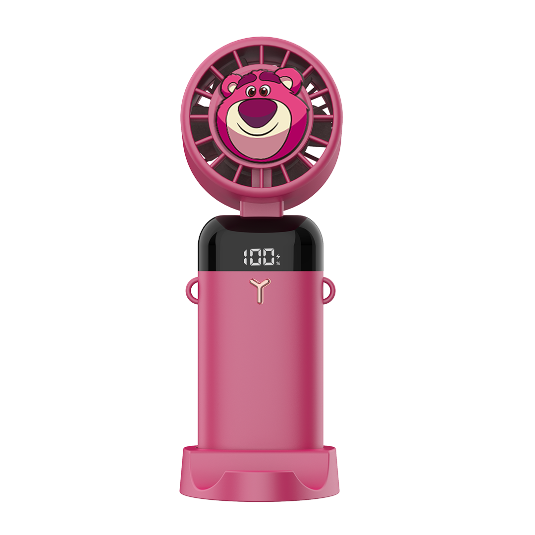 Lotso Toy Story Digital Portable Fan (Magenta) by Amaze Max