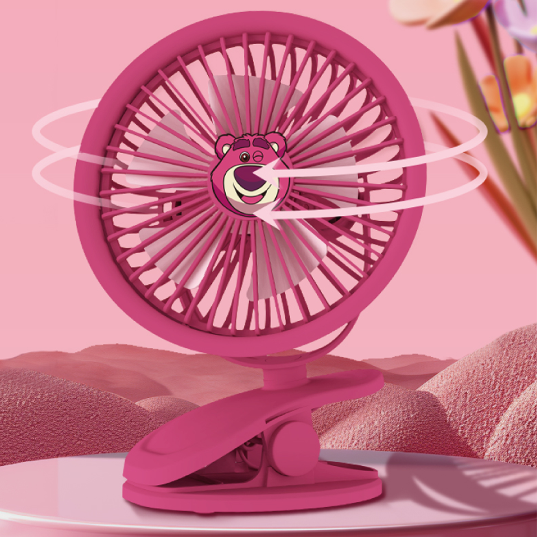 Lotso Toy Story Clip Desktop Fan (Pink) by Amaze Max