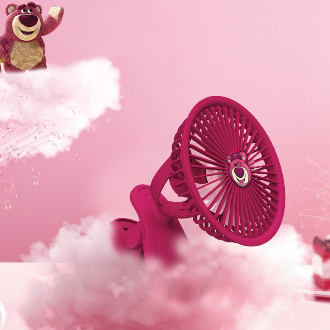 Lotso Toy Story Clip Desktop Fan (Pink) by Amaze Max