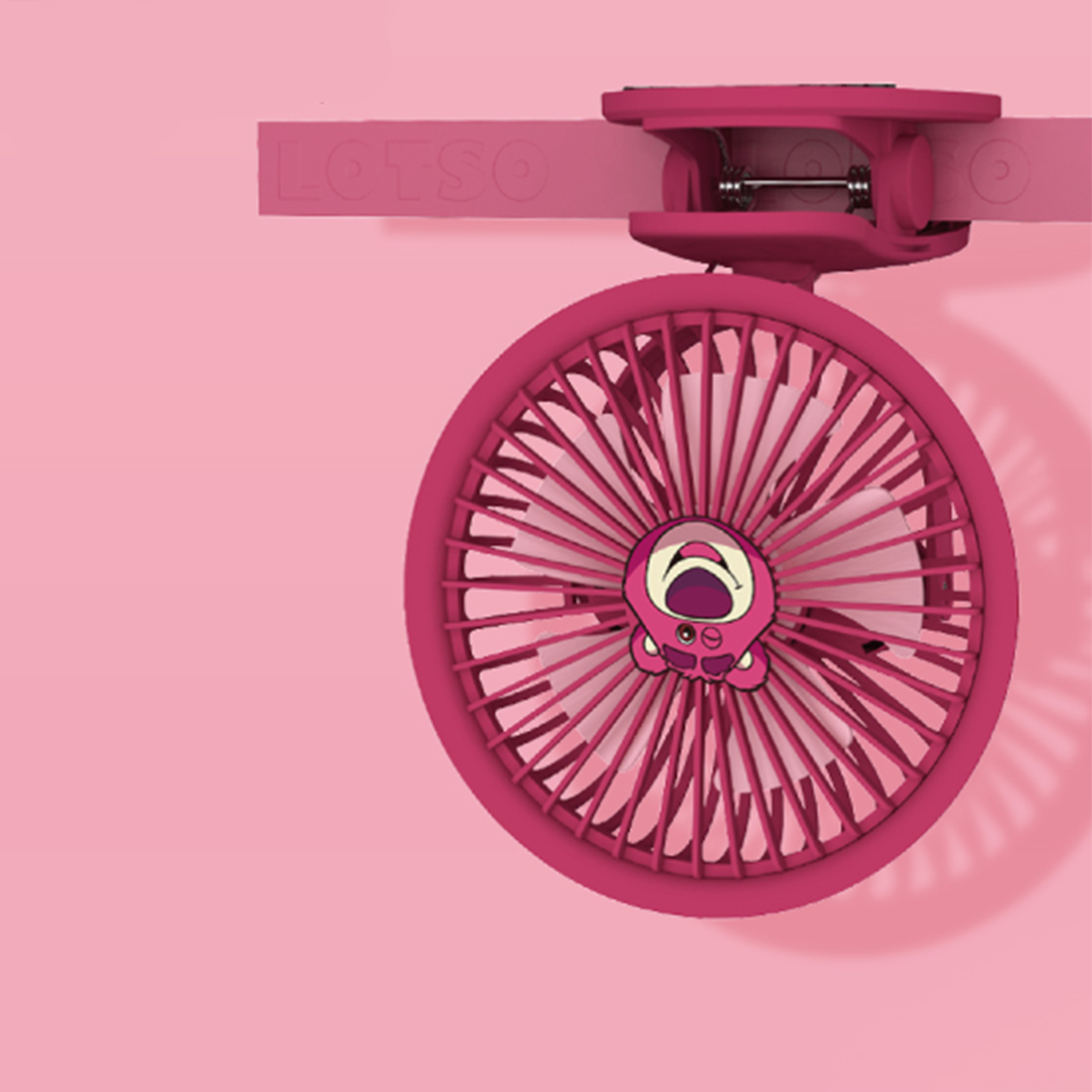 Lotso Toy Story Clip Desktop Fan (Pink) by Amaze Max