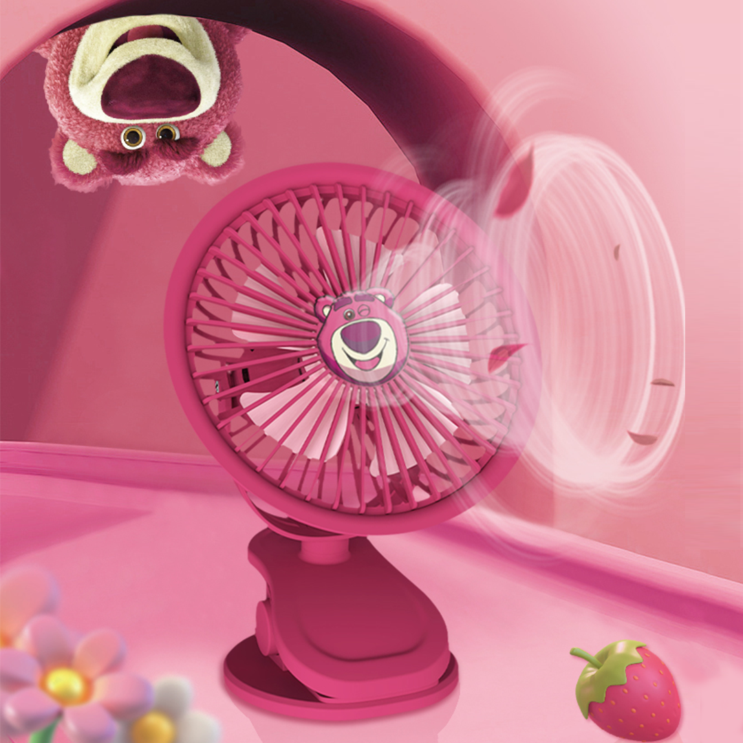 Lotso Toy Story Clip Desktop Fan (Pink) by Amaze Max